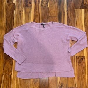 Eileen Fisher Organic Linen Violet Purple Size Small Top